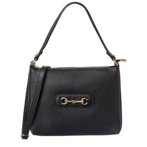 Isabella Rossetti Kalina Leather Handbag, Black